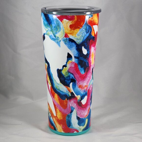 Swig Life Bombshell Color Swirl Tumbler 22 oz Stainless Steel Cup with Lid - Picture 5 of 7